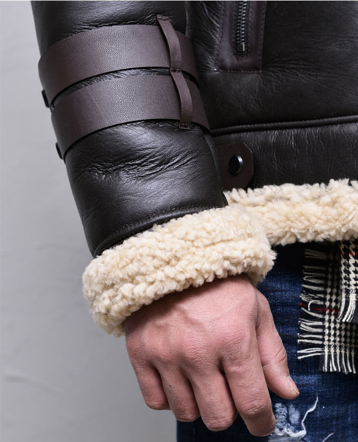 Outerwear :: Leather Jackets :: Lux Double Highneck Full Shearling